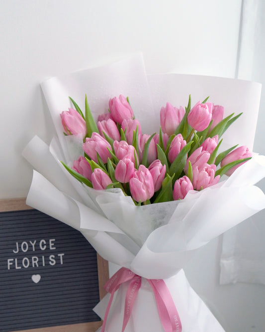 Tulip Flower Bouquet - 25 Pink Tulip