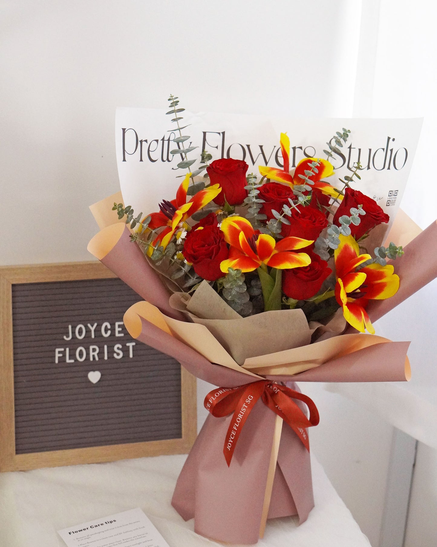 Tulip Fresh Flower Bouquet - flamingo