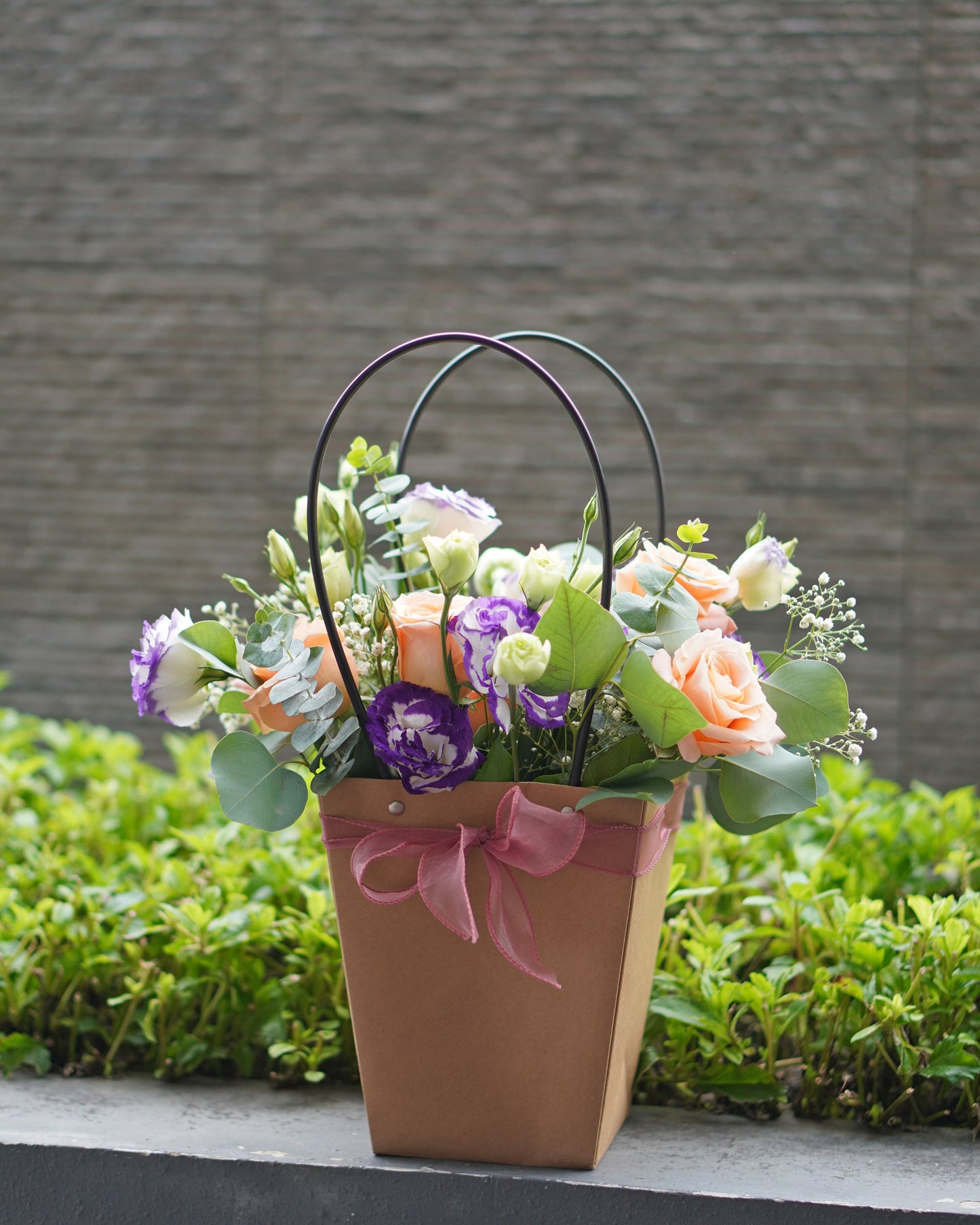 Flower Bag - Orange Rose