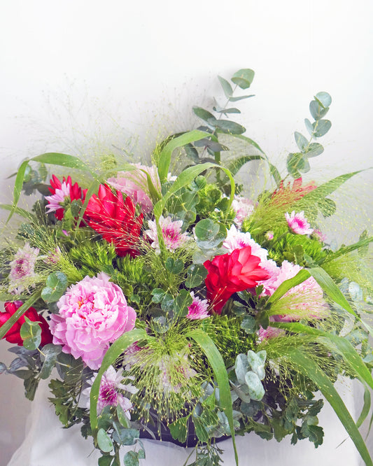 Season Flower Table Arrangement - Pink Peony