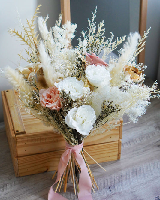 Bridal Wedding Bouquet -  White Romance