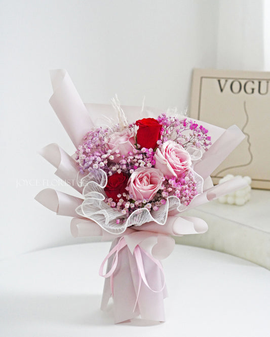 Fresh Flower Bouquet - Fuchsia Blush
