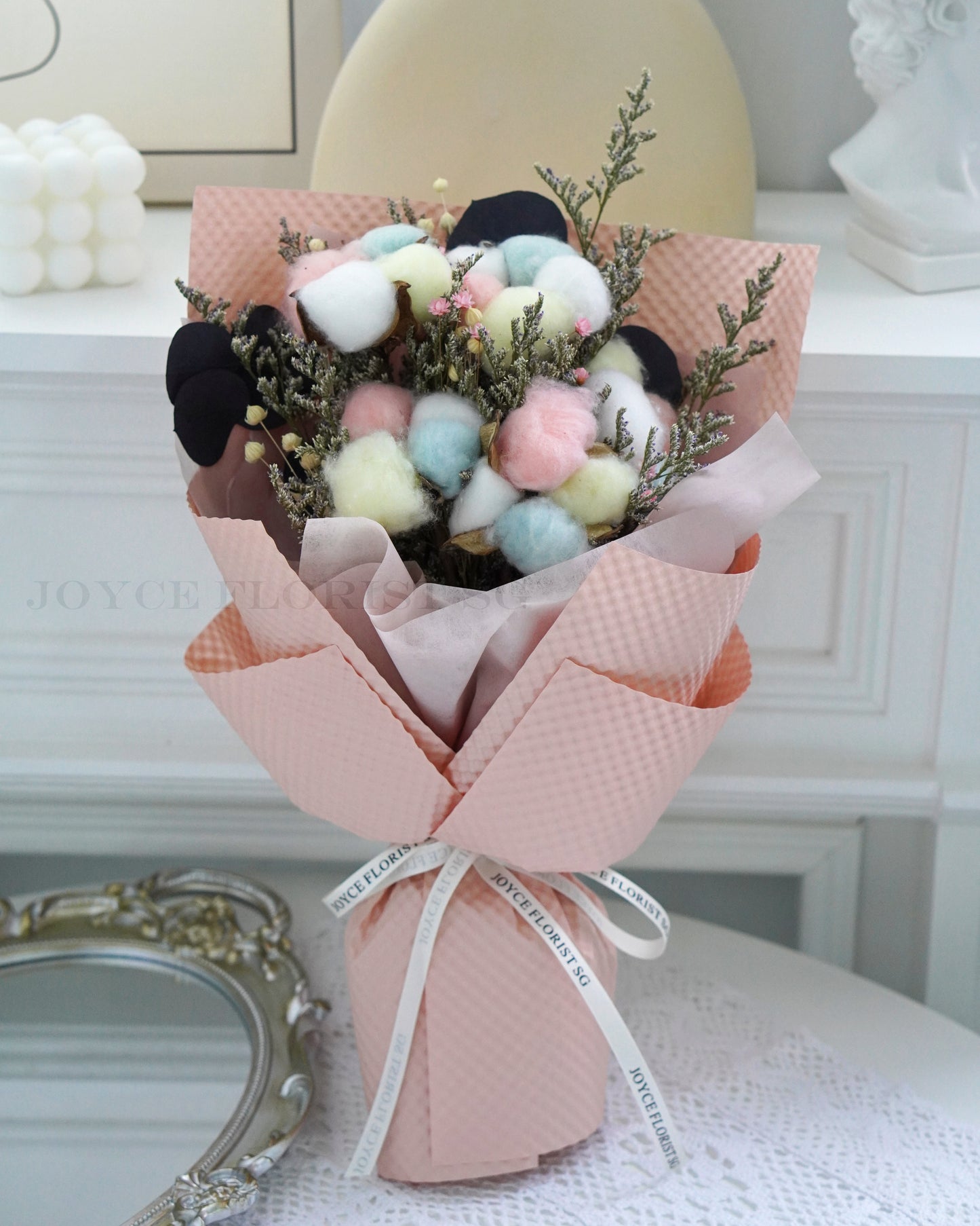 Dried Flower Bouquet - Cotton Flower Bloom