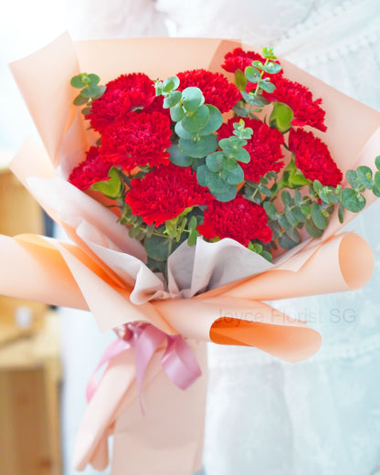 Mother's Day Bouquet - Red Carnation