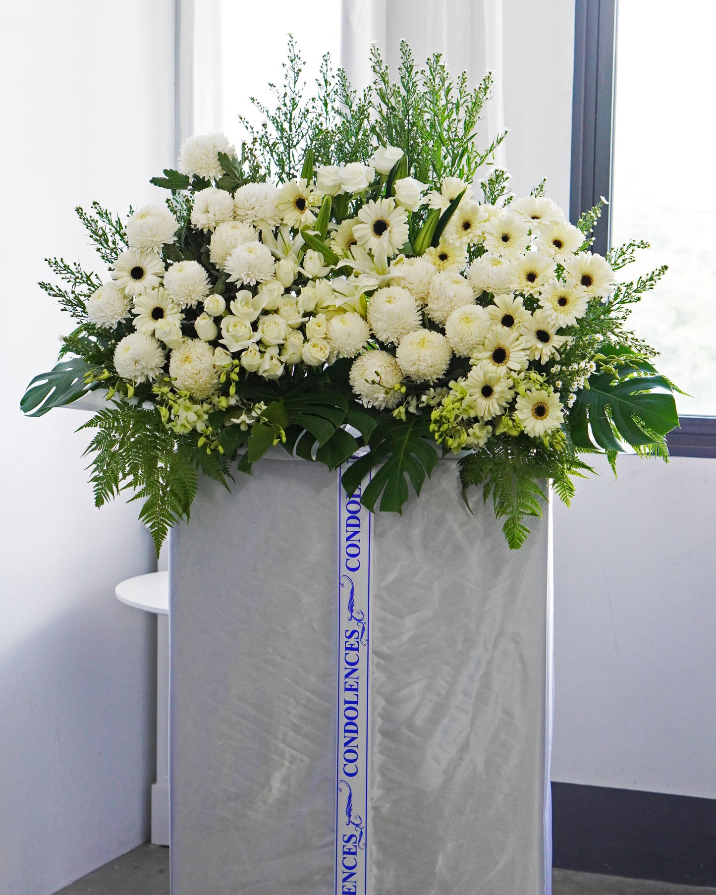 Condolence Flower Funeral Wreath - Angel