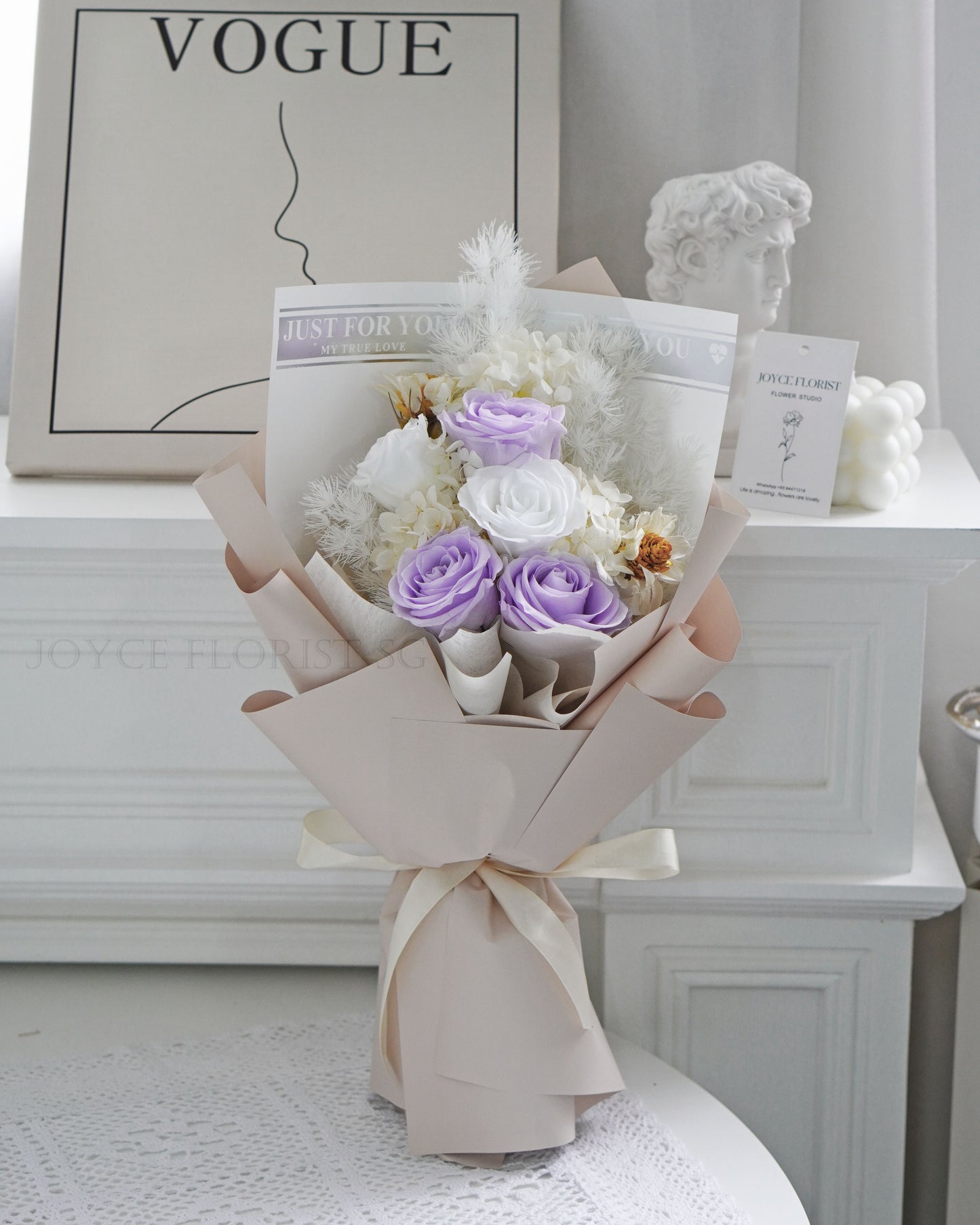 Preserved Flower Bouquet - Whispers of Elegance