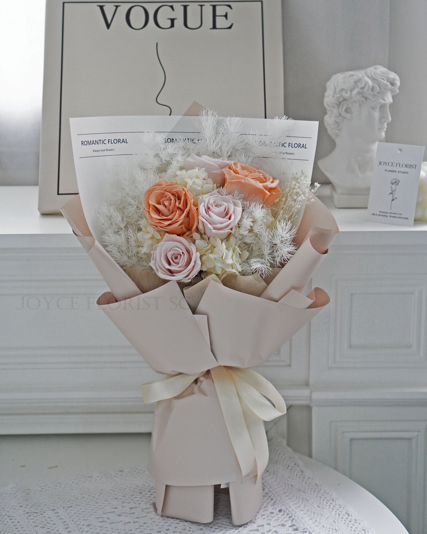 Preserved Flower Bouquet - Blush & Bubbles