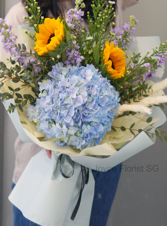 Fresh Flower Bouquet - Deep Sea