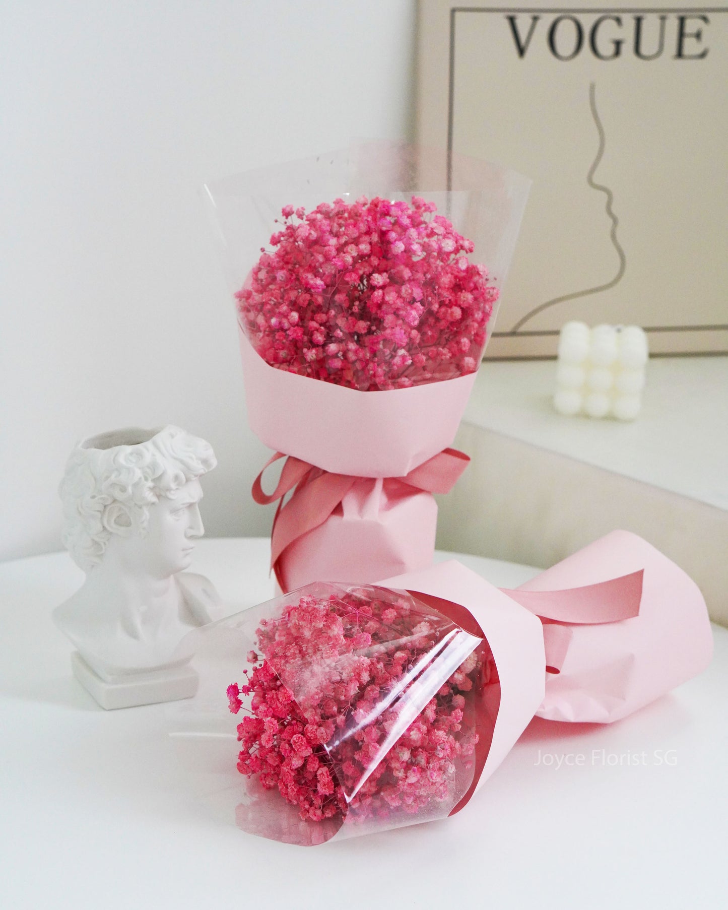 Baby Breath Flower Bouquet - Pink Baby Breath