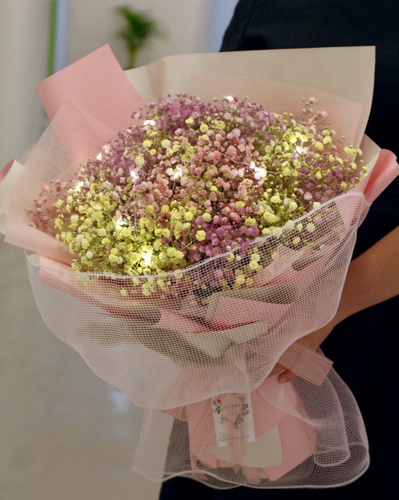 Dried Flower Bouquet - Rainbow of Love