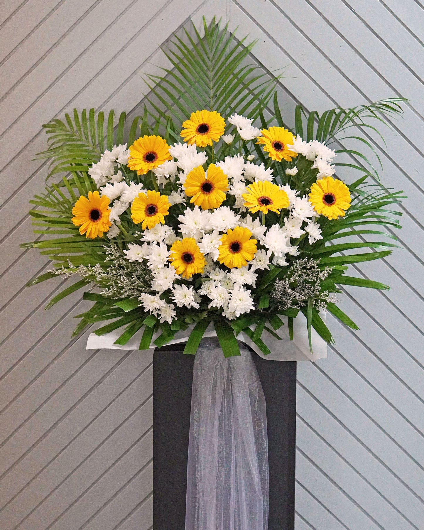 Condolence Flower Funeral Wreath - Mercy