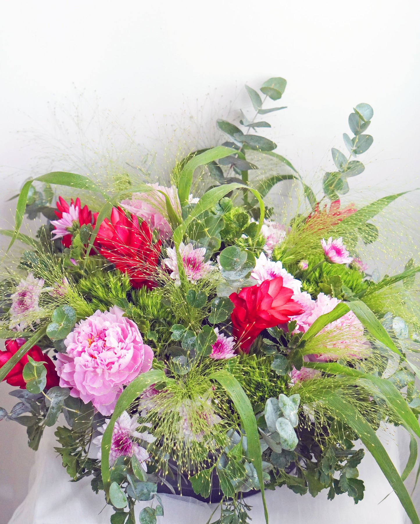 Season Flower Table Arrangement - Pink Peony